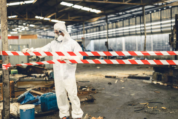Professional Biohazard Cleanup technician working in Kimberly, WI
